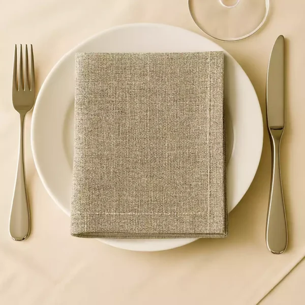Lino Sky Taupe Crudo FF 40x40 124pz